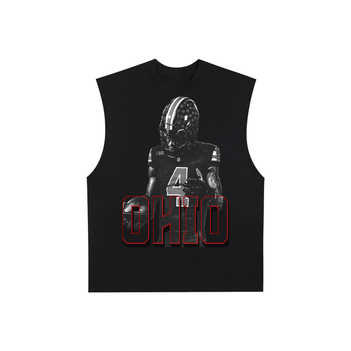 Ohio Raw Edge Cotton Tank Top