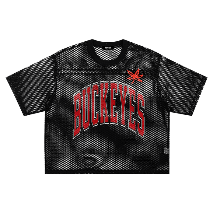 OHIO See-through Boxy Net T-shirt