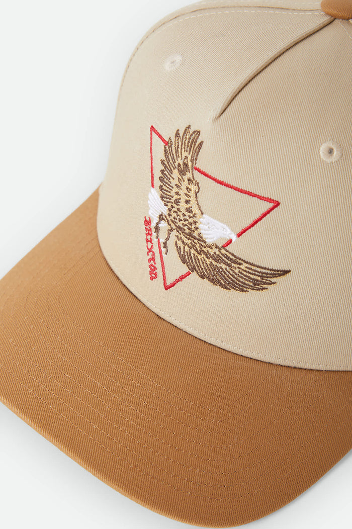 Unisex Opal Netplus Snapback in the color Sand/Dark Khaki - Additional Laydown image