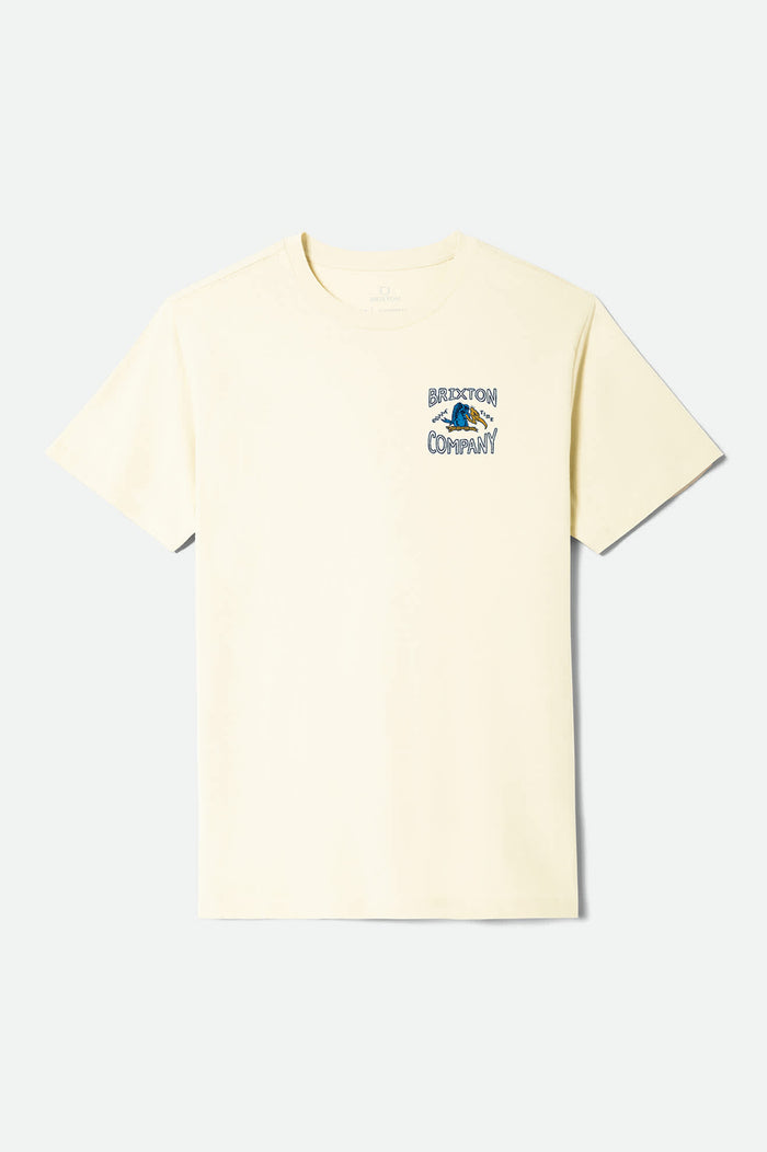 Men's Outta Short Sleeve Standard T-Shirt in the color Cream - Front Product View