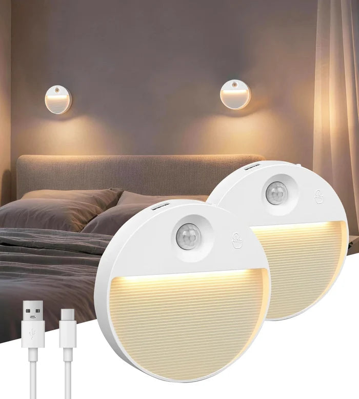 Pack x 2 Veilleuses Intérieures NEO LED à Détection de Mouvement - Lumihome