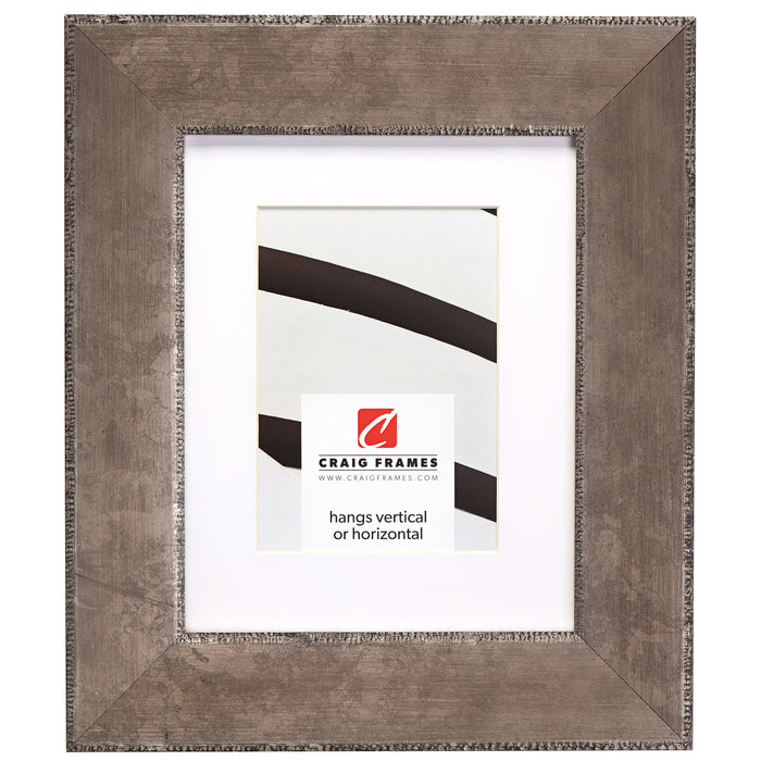 Patina 225 2.25", Matted Distressed Silver Picture Frame
