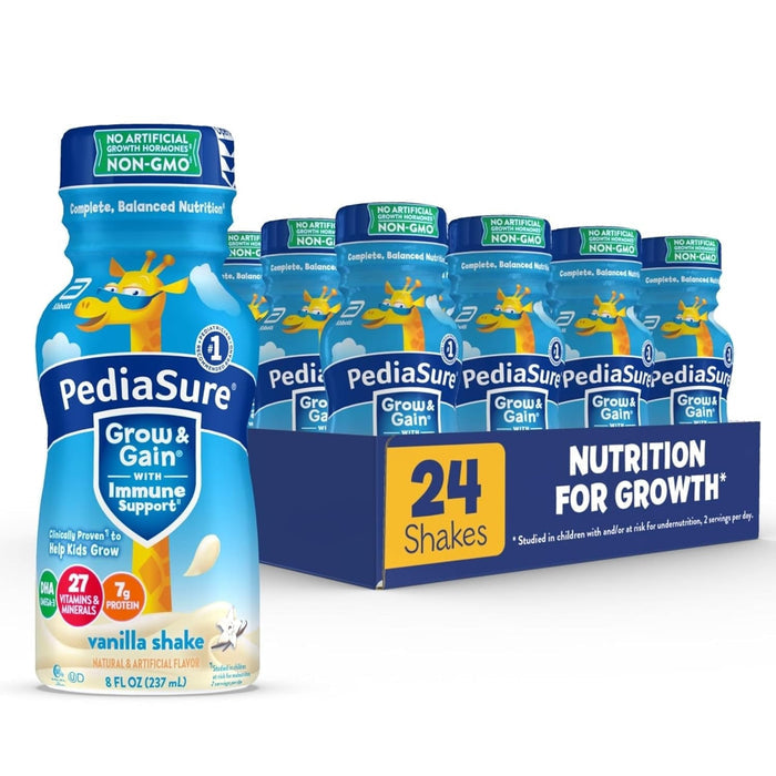 PediaSure Grow & Gain Kids' Nutrition Shake, Vanilla, 8 oz - 67533-Case - LL Medico