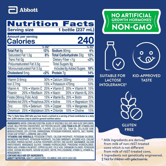 PediaSure Grow & Gain Kids' Nutrition Shake, Vanilla, 8 oz - 67533-Case - LL Medico