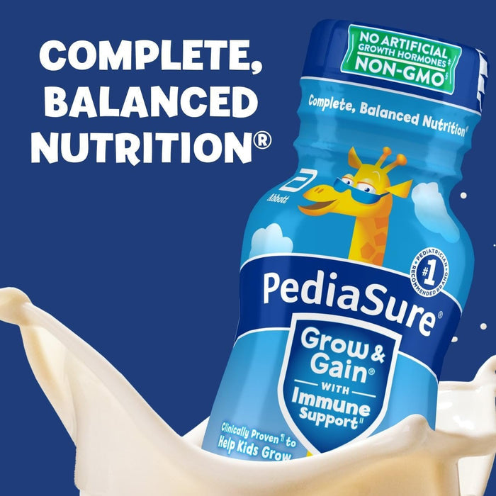 PediaSure Grow & Gain Kids' Nutrition Shake, Vanilla, 8 oz - 67533-Case - LL Medico