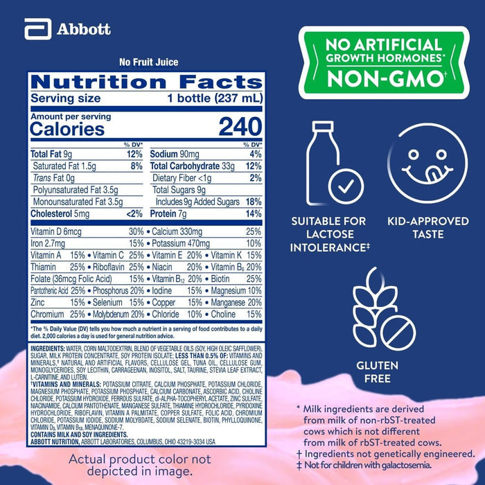 PediaSure Grow & Gain Pediatric Nutrition Shake, Strawberry, 8 oz - 67537-Case - LL Medico