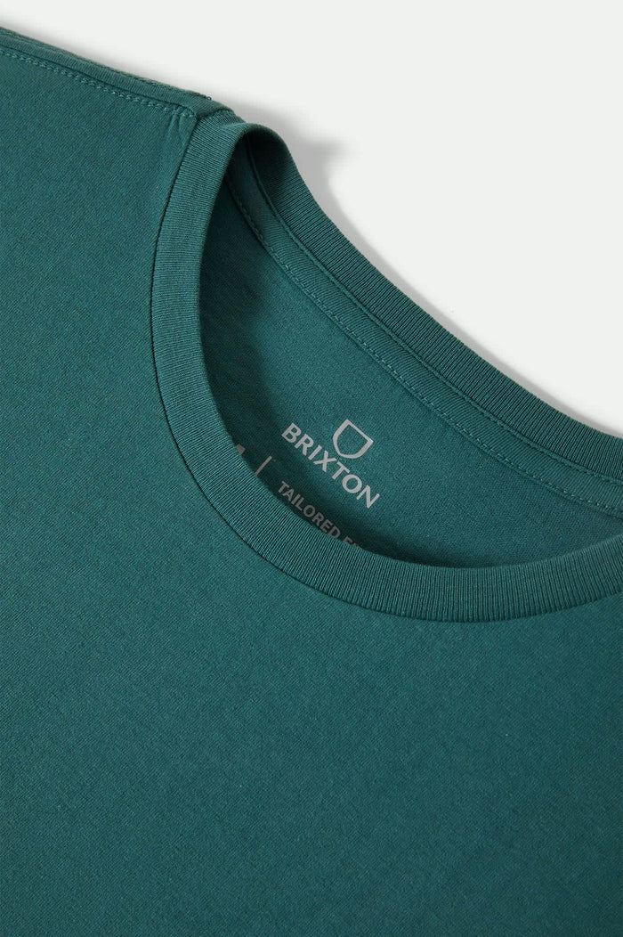 Men's Premium Cotton Short Sleeve Tailored T-Shirt in the color Night Sage - Additional Laydown image