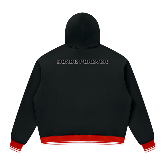 Prexy Unisex Oversized Color Block Fleece Hoodie