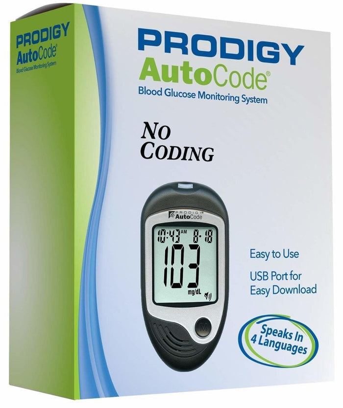 Prodigy AutoCode Talking Blood Glucose Meter Kit - 51885-Single - LL Medico