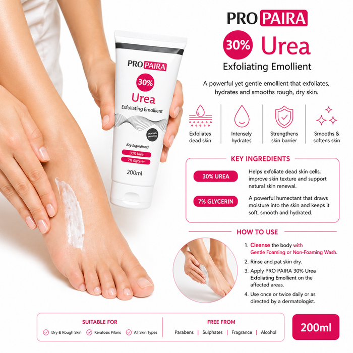 Propaira 30% Urea Exfoliating Emollient 200ml by Propaira - packaging and details - exfoliant