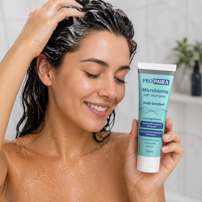 Propaira Microbiome Soft Shampoo for dry and itchy scalp 100ml by Propaira - packaging and details - shampoo