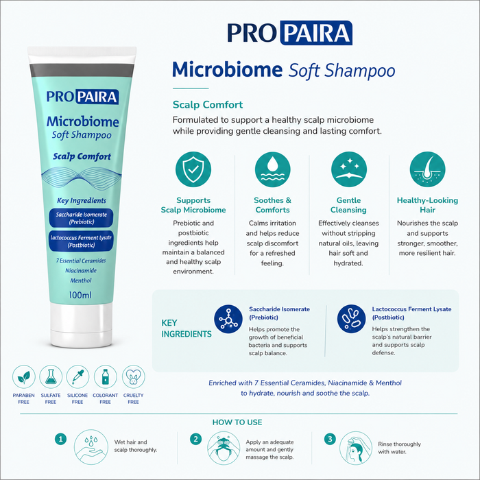 Propaira Microbiome Soft Shampoo for dry and itchy scalp 100ml