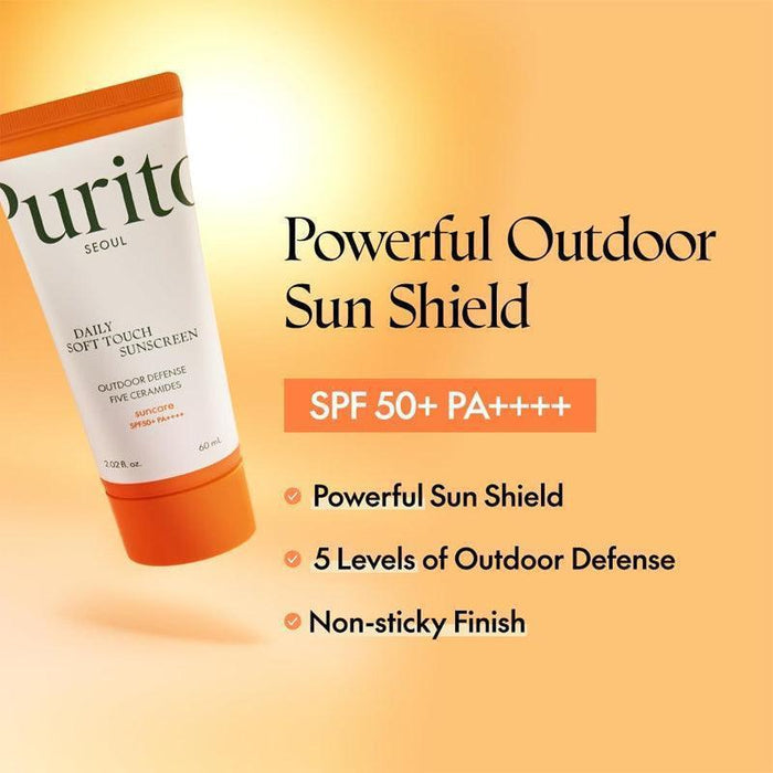 [PURITO] Daily Soft Touch Sunscreen SPF 50+ PA++++ 60ml - Ballagrio
