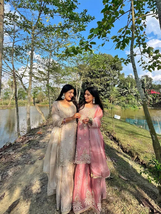 Radiant Duo in Ethnic Splendor
