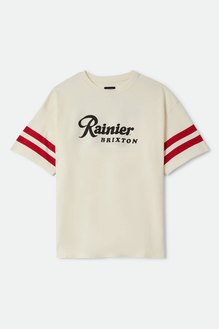 Men's Rainier 1878 Short Sleeve Oversized T-Shirt in the color Natural - Front Product View
