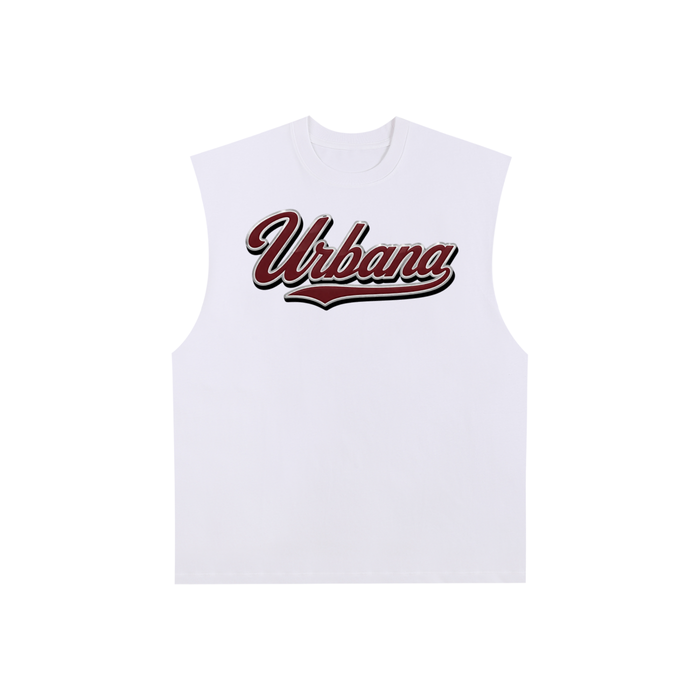 Raw Edge Cotton Tank Top