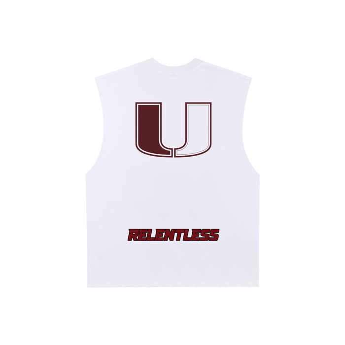 Raw Edge Cotton Tank Top