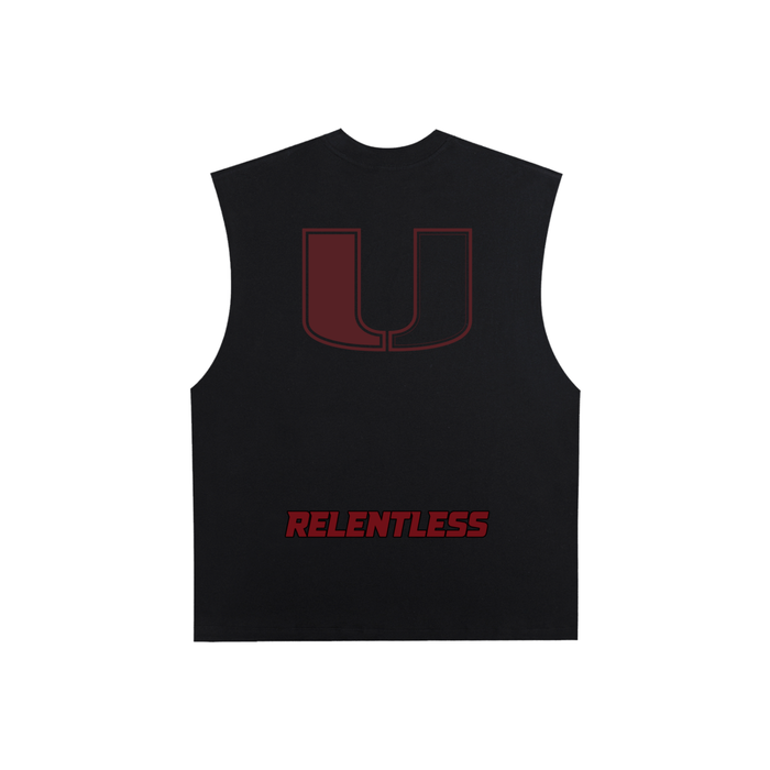 Raw Edge Cotton Tank Top