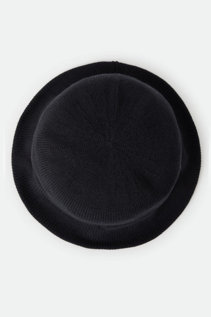Unisex Redding Knit Packable Hat in the color Black/Black - Additional Laydown image