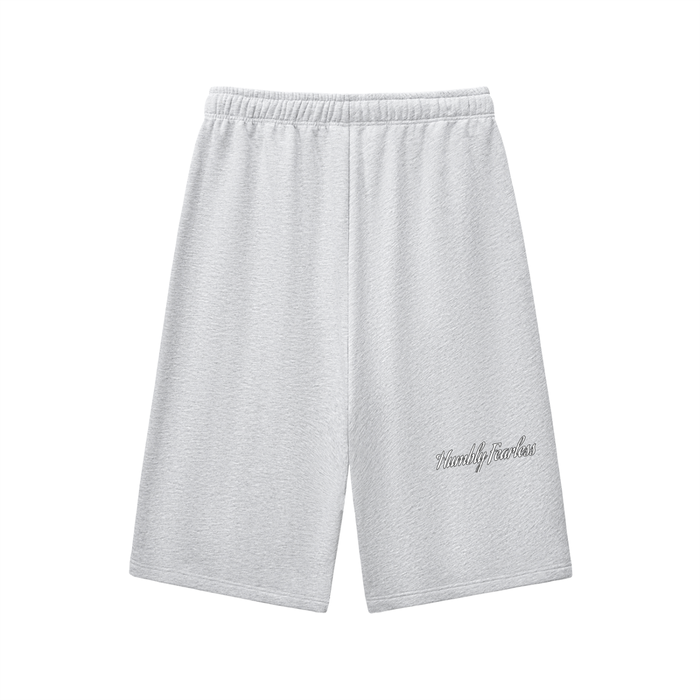Relaxed Drawstring Three-quarter Sweatpants
