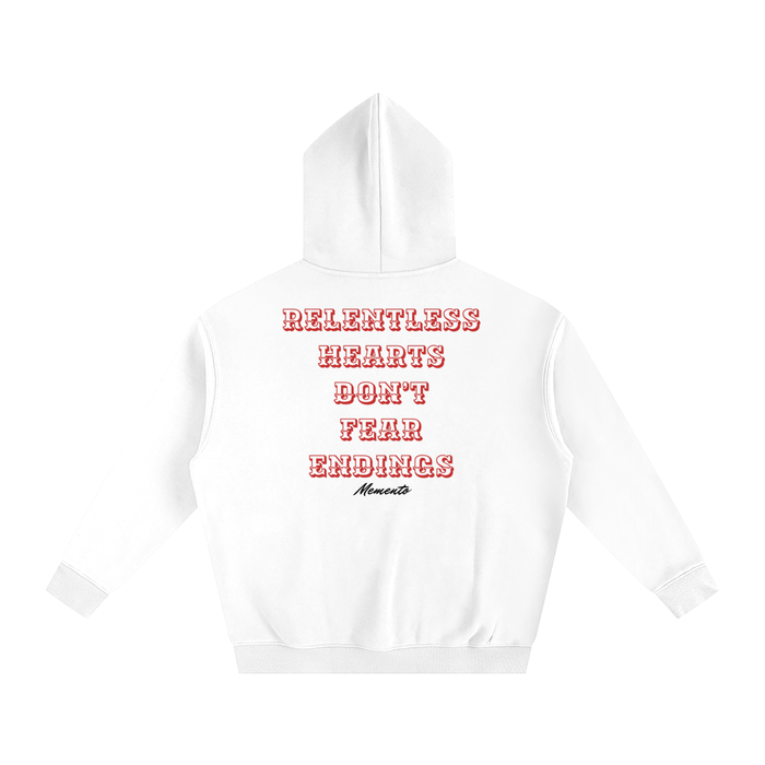 RELENTLESS Fleeced Hoodie - Memento Mori Clothing