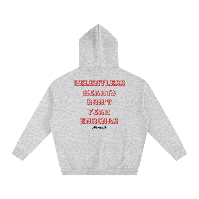 RELENTLESS Fleeced Hoodie - Memento Mori Clothing
