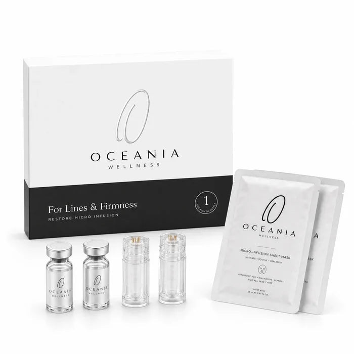 Lines & Firmness kit contents - 2 ampoules, 2 applicators, 2 sheet masks