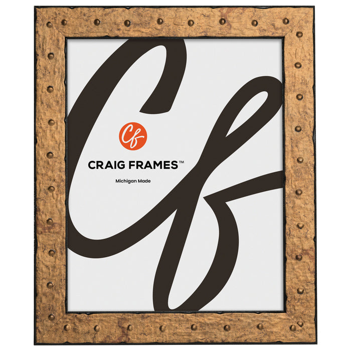 Rivet 1.25", Tarnished Gold Picture Frame