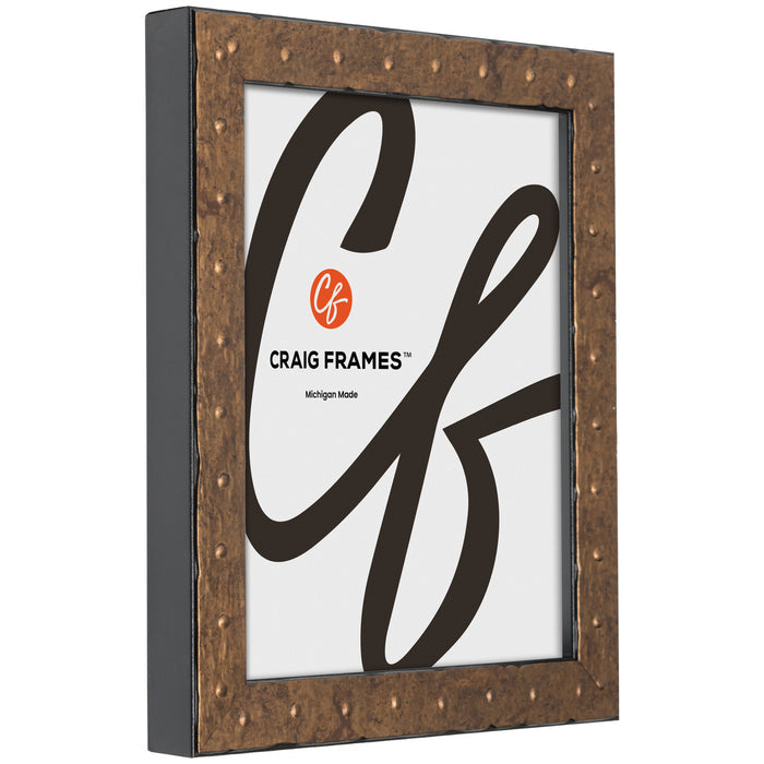 Rivet 1.25", Tarnished Gold Picture Frame