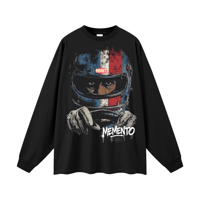Road Rage Oversized Unisex Long Sleeve T-Shirt - Memento Mori Clothing