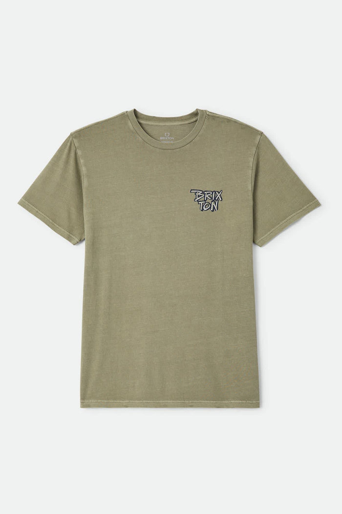 Men's Rockton Standard T-Shirt in the color Olive Surplus Worn Wash - Front Product View