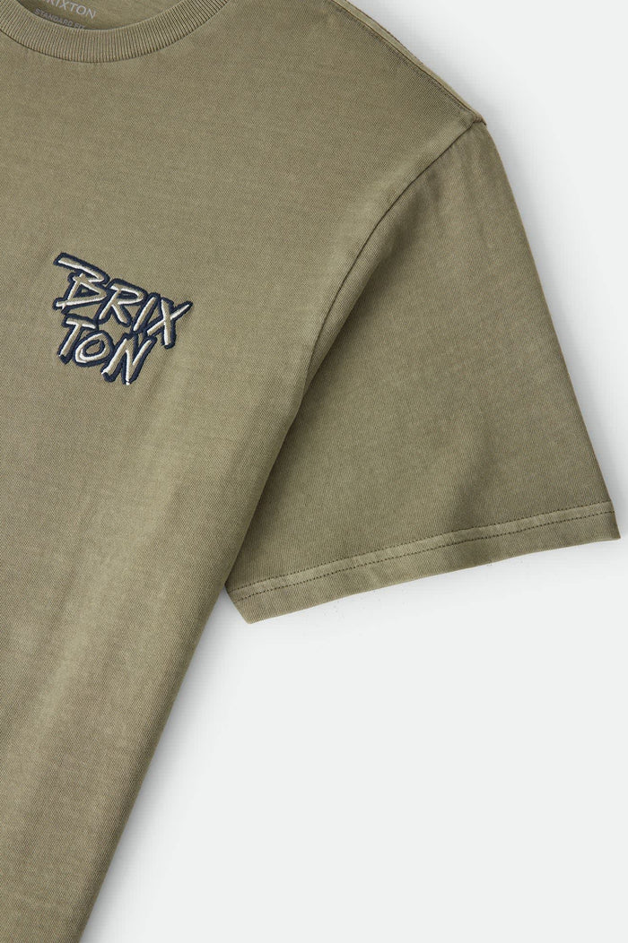 Men's Rockton Standard T-Shirt in the color Olive Surplus Worn Wash - Additional Laydown image