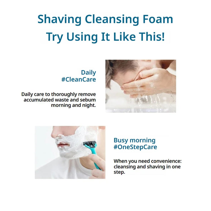 [ROUND LAB] For Men Birch Juice Shaving Cleansing Foam 120ml - Ballagrio