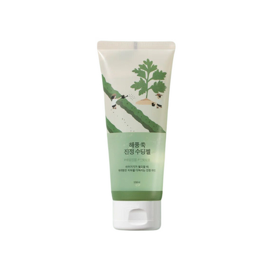 ROUND LAB Mugwort Calming Soothing Gel is a lightweight, hydrating gel formulated with Artemisia Vulgaris (Mugwort) extract to calm and soothe irritated skin. Enriched with 4-CICA ingredients—Madecassoside, Asiaticoside, Asiatic Acid, and Madecassic Acid—it helps repair and strengthen the skin barrier while reducing redness. With added Centella Asiatica and Camellia Sinensis Leaf Extract, it provides soothing hydration, making it perfect for sensitive or troubled skin. This gel absorbs quickly,