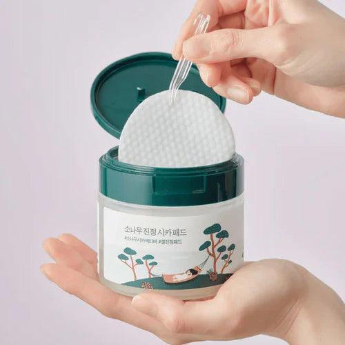 [ROUND LAB] Pine Tree Soothing Cica Pad 195ml 50EA - Ballagrio