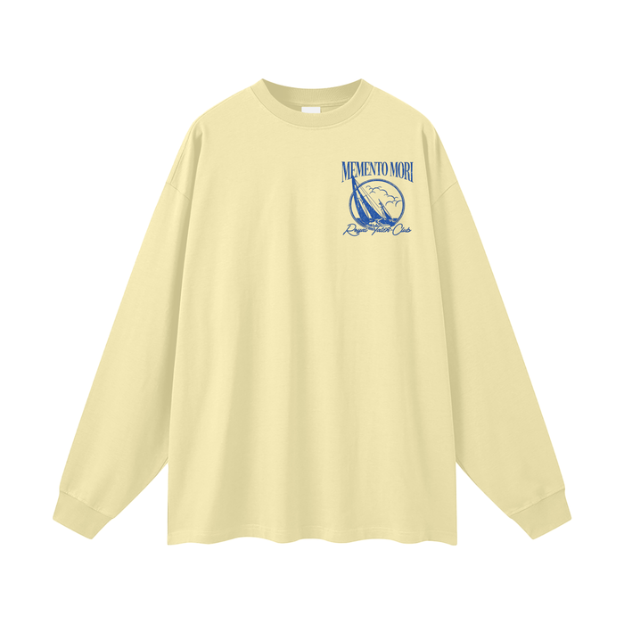 Set Sail Oversized Unisex Long Sleeve T-Shirt - Memento Mori Clothing