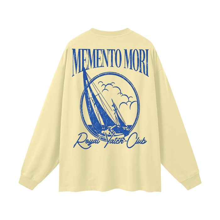 Set Sail Oversized Unisex Long Sleeve T-Shirt - Memento Mori Clothing
