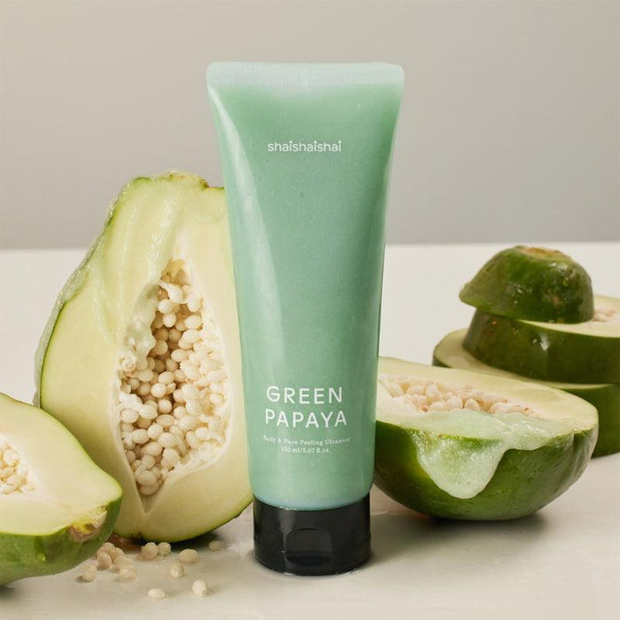 [shaishaishai] Green Papaya Body & Face Peeling Cleanser 150ml - Ballagrio