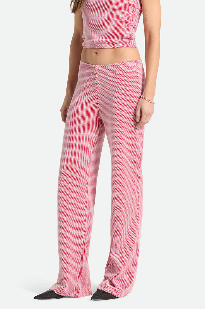 Women's Siesta Knit Pant in the color Adrenaline Rush/White Weave - Women's Side View