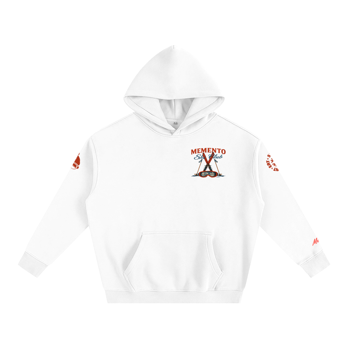 Ski Club Oversize Fleeced Hoodie - Memento Mori Clothing