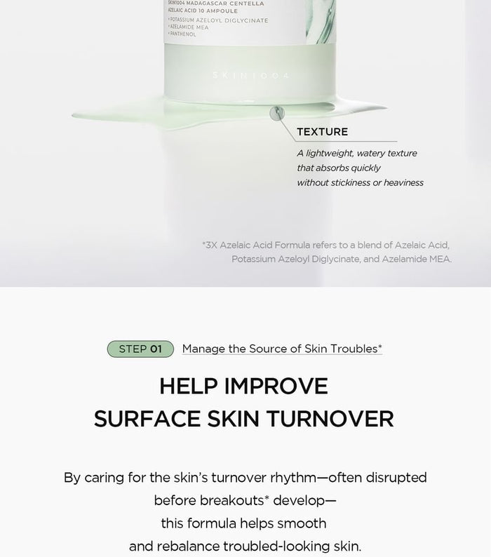 Skin1004 Madagascar Centella Azelaic Acid 10% Ampoule 30Ml
