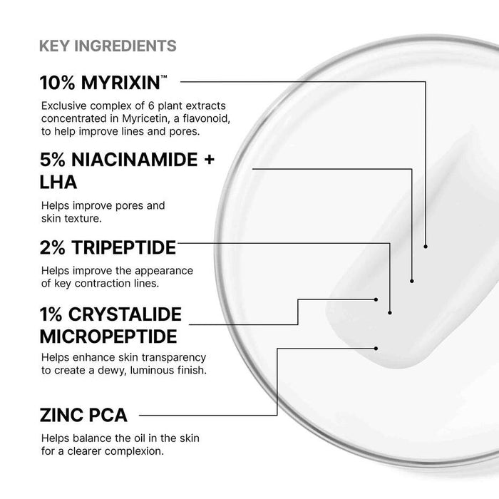 A 48ml black jar of SKIN CEUTICALS P-TIOX CREAM, a wrinkle-modulating peptide moisturizer for visible line and pore correction, is shown against a white background—ideal for achieving glass skin.
