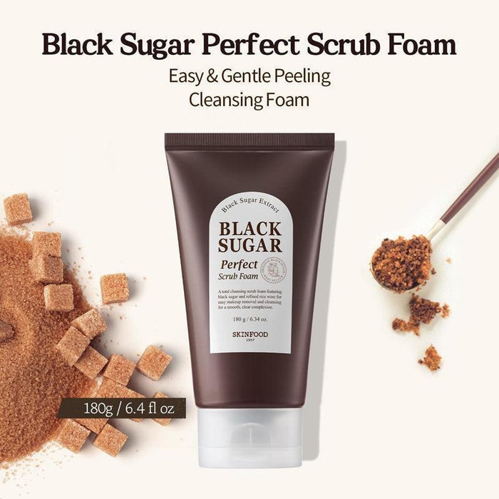 [SKINFOOD] Black Sugar Perfect Scrub Foam 180g SKINFOOD