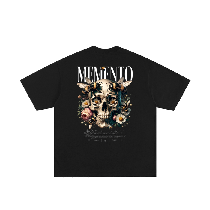 Skull Garden Heavyweight Hand-frayed T-Shirt - Memento Mori Clothing