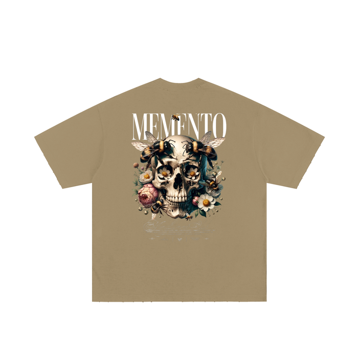 Skull Garden Heavyweight Hand-frayed T-Shirt - Memento Mori Clothing