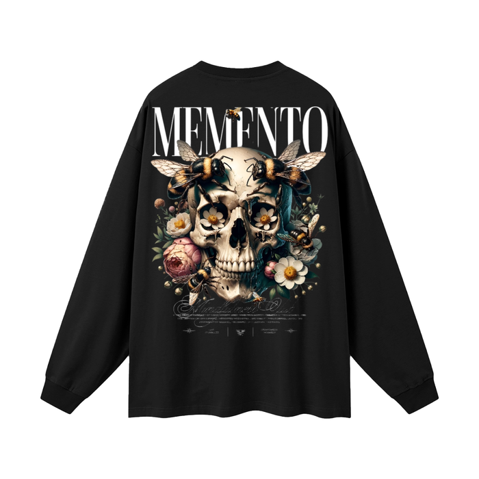 Oversized Unisex Long Sleeve T-Shirt - Memento Mori Clothing