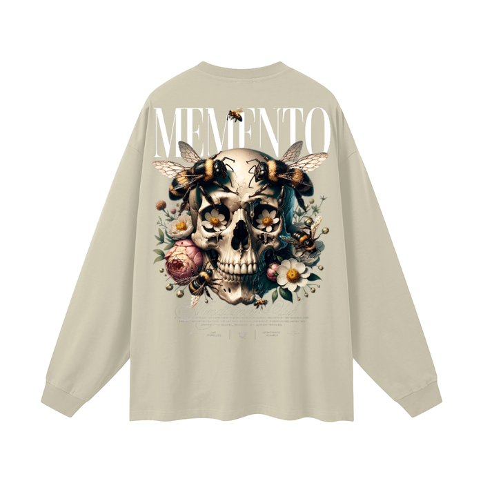 Oversized Unisex Long Sleeve T-Shirt - Memento Mori Clothing