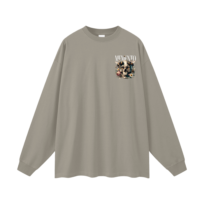 Oversized Unisex Long Sleeve T-Shirt - Memento Mori Clothing