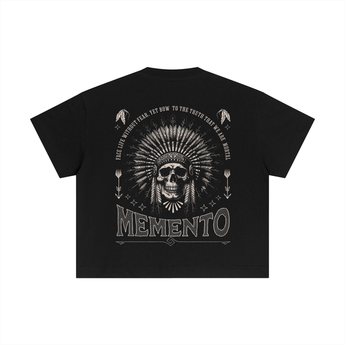 Skully Essential Cotton Boxy T-Shirt - Memento Mori Clothing
