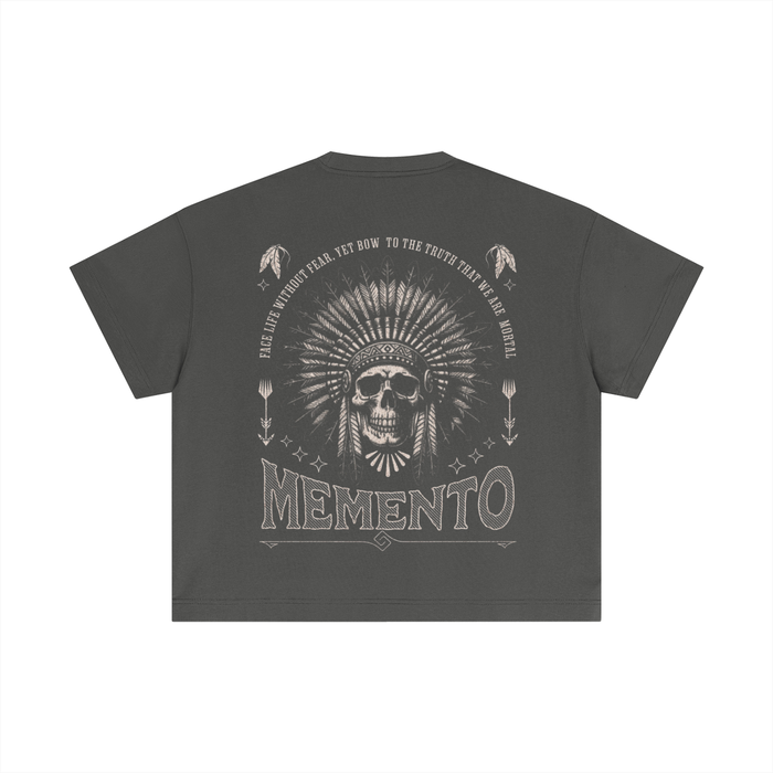Skully Essential Cotton Boxy T-Shirt - Memento Mori Clothing